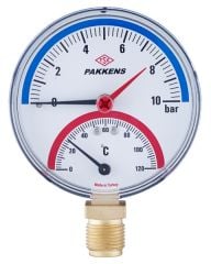 PAKKENS Q100-120°C 10BAR KOMBİNE ÖLÇER ALT.ÇIKIŞLI