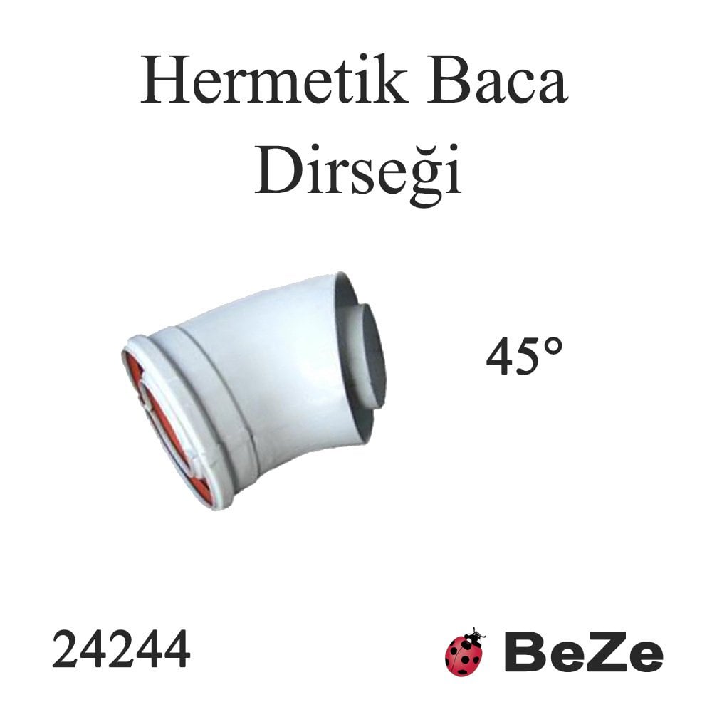 Hermetik Baca Dirseği 45°