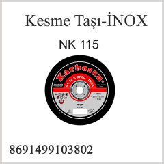İNOX KESME TAŞI 115 LİK