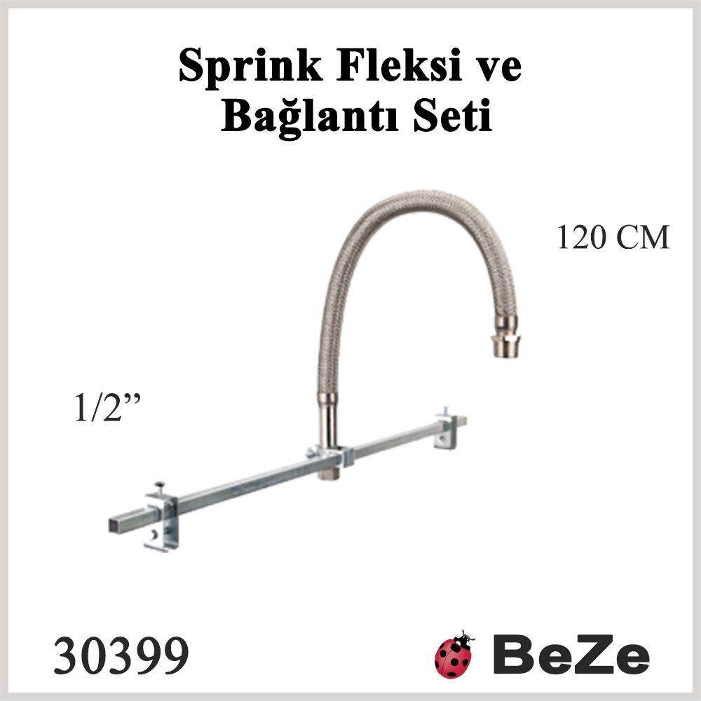 BEZE YANGIN SPRİNG BAĞLANTI FLEXİ 1/2''- 120 CM