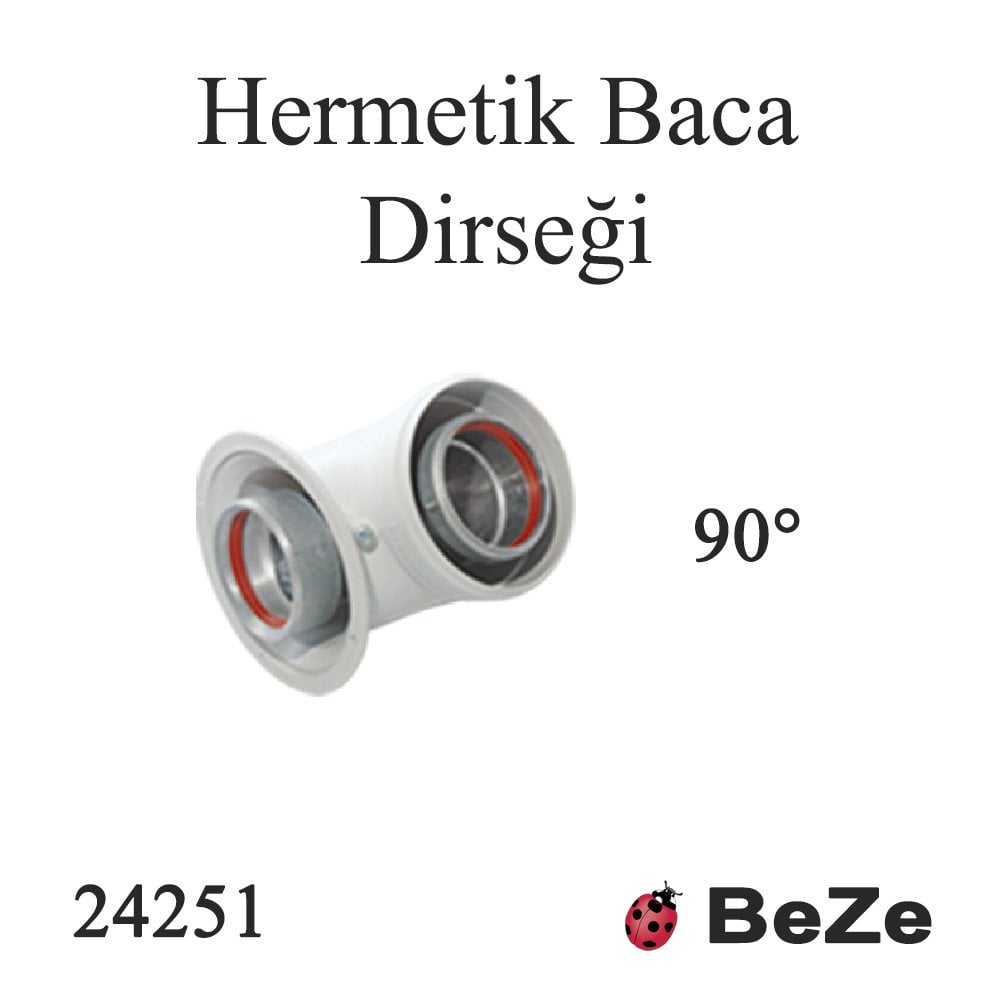 Hermetik Baca Dirseği 90°