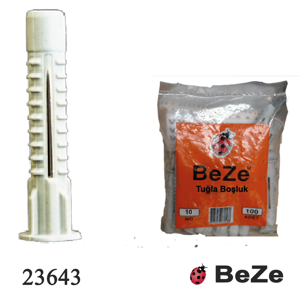 BEZE TUĞLA BOŞLUK DÜBEL Ø8 BEYAZ