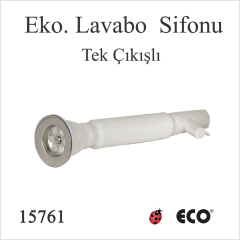 EKONOMİK TEK MAKİNE ÇIKIŞLI LAVABO SİFONU