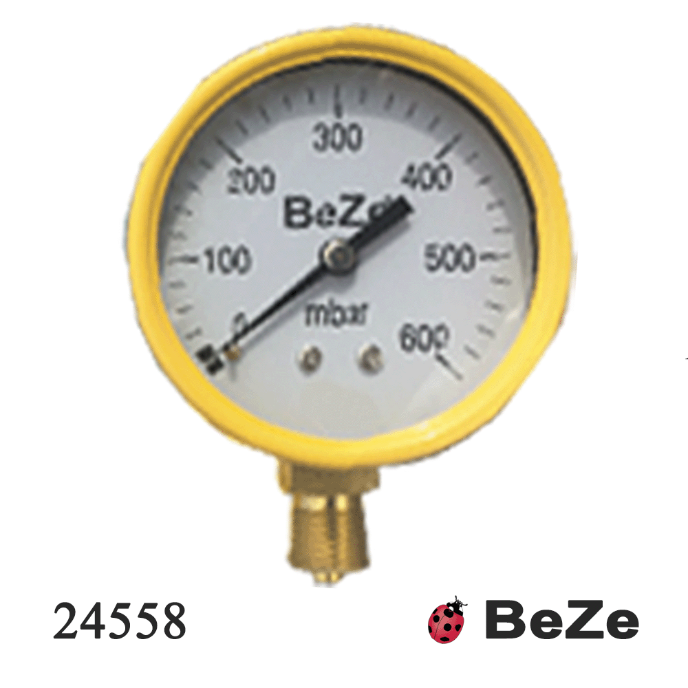 BEZE MANOMETRE SARI 0-600 MBAR