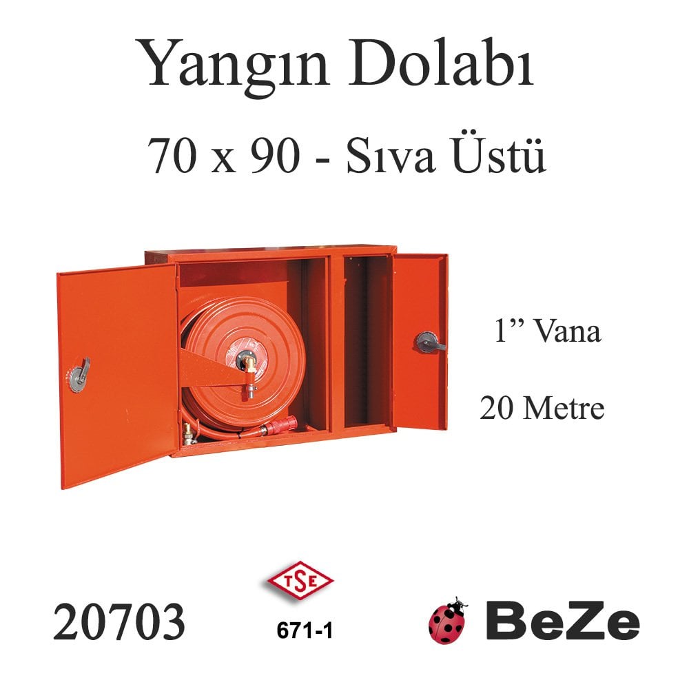 SIVA ÜSTÜ YANGIN DOLABI 20 MT 70*90
