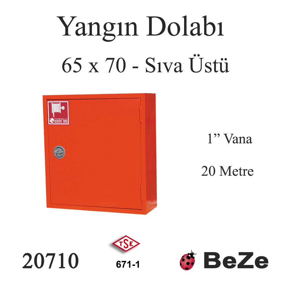 SIVA ÜSTÜ YANGIN DOLABI 20 MT 70*65