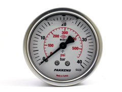 PAKKENS GLİSERİNLİ ARKA ÇIKIŞ Q63-25 BAR MANOMETRE