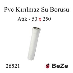 PVC 50*250 PP KIRILMAZ ATIK SU BORUSU
