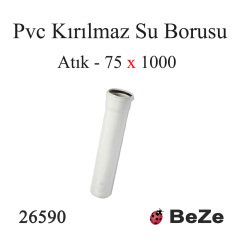PVC 75*1000 PP KIRILMAZ ATIK SU BORUSU