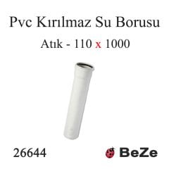 PVC 110*1000 PP KIRILMAZ ATIK SU BORUSU