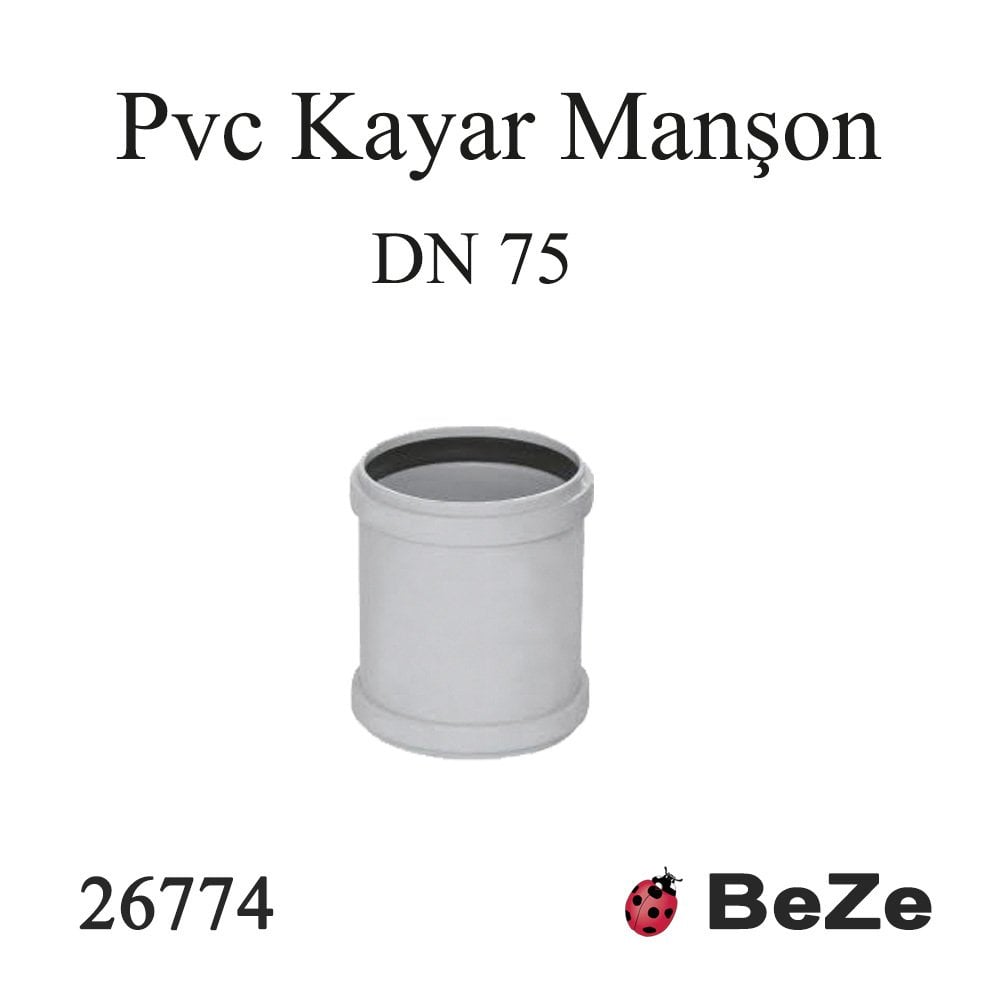 PVC KAYAR MANŞON 75 PP