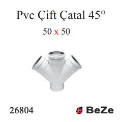 PVC ÇİFT ÇATAL 50/50 PP