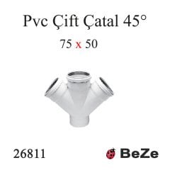 PVC ÇİFT ÇATAL 75/50 PP