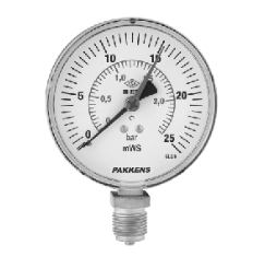 PAKKENS Q63-6 MVS HİDROMETRE ALT.BAĞ.Cl.2,5-G1/4''B
