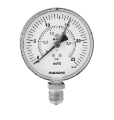 PAKKENS Q63-6 MVS HİDROMETRE ALT.BAĞ.Cl.2,5-G1/4''B