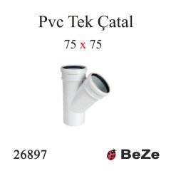 PVC TEK ÇATAL 75/75 PP