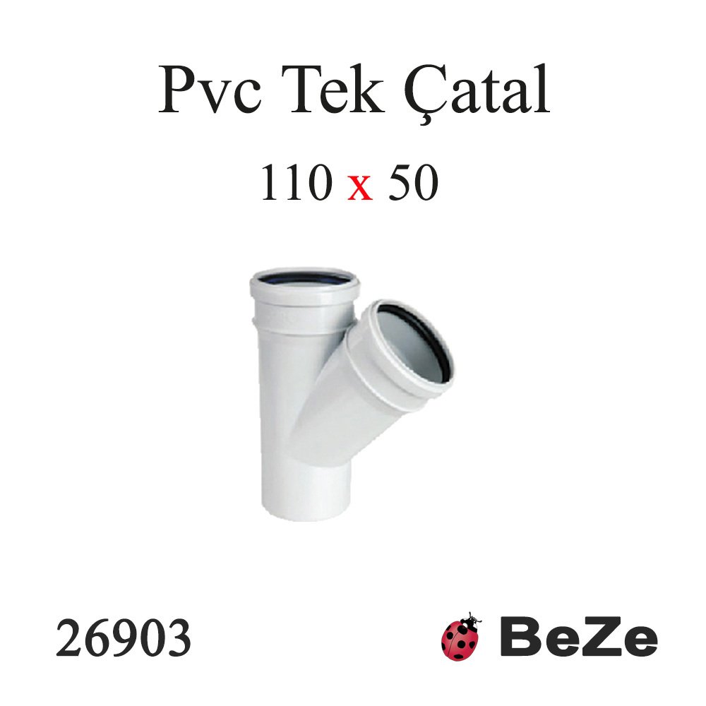 PVC TEK ÇATAL 110/50 PP