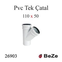 PVC TEK ÇATAL 110/50 PP