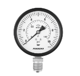 PAKKENS Q100-1 BAR MANOM.ALT.BAĞL.Cl.2,5 - G1/2''B