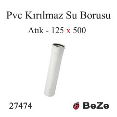 PVC KIRILMAZ ATIK SU BORUSU 125*500 PP