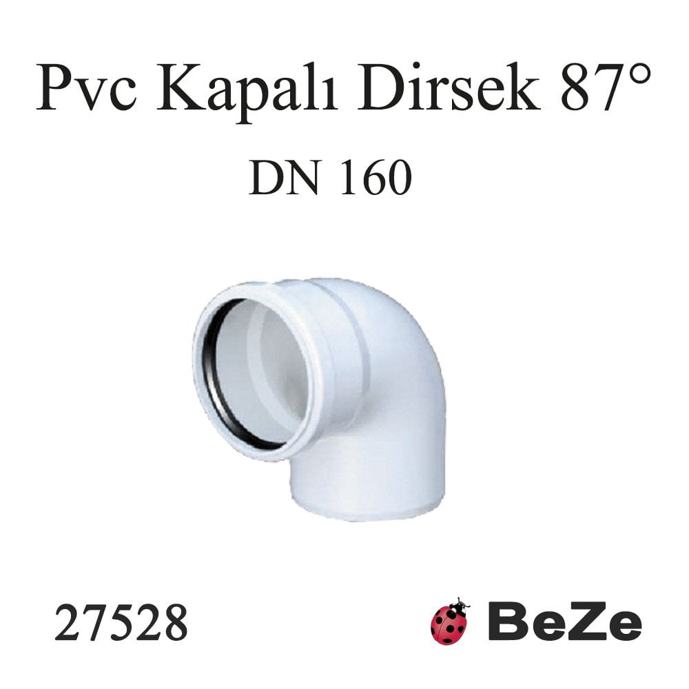 PVC KAPALI  DİRSEK  160 PP