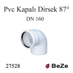 PVC KAPALI  DİRSEK  160 PP